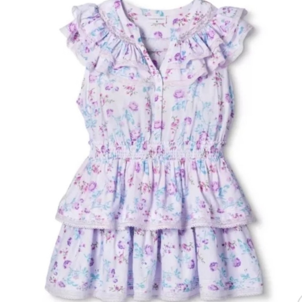 LoveShackFancy Lou floral ruffle dress. Super cute! Fits like 2-4. Only worn 2x